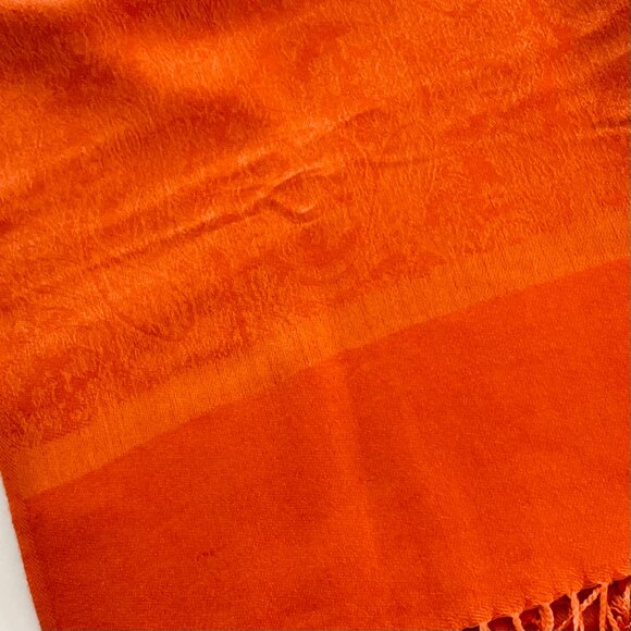PASHMINA Style Fringed Scarf Wrap for Women EUC - Picture 4 of 6